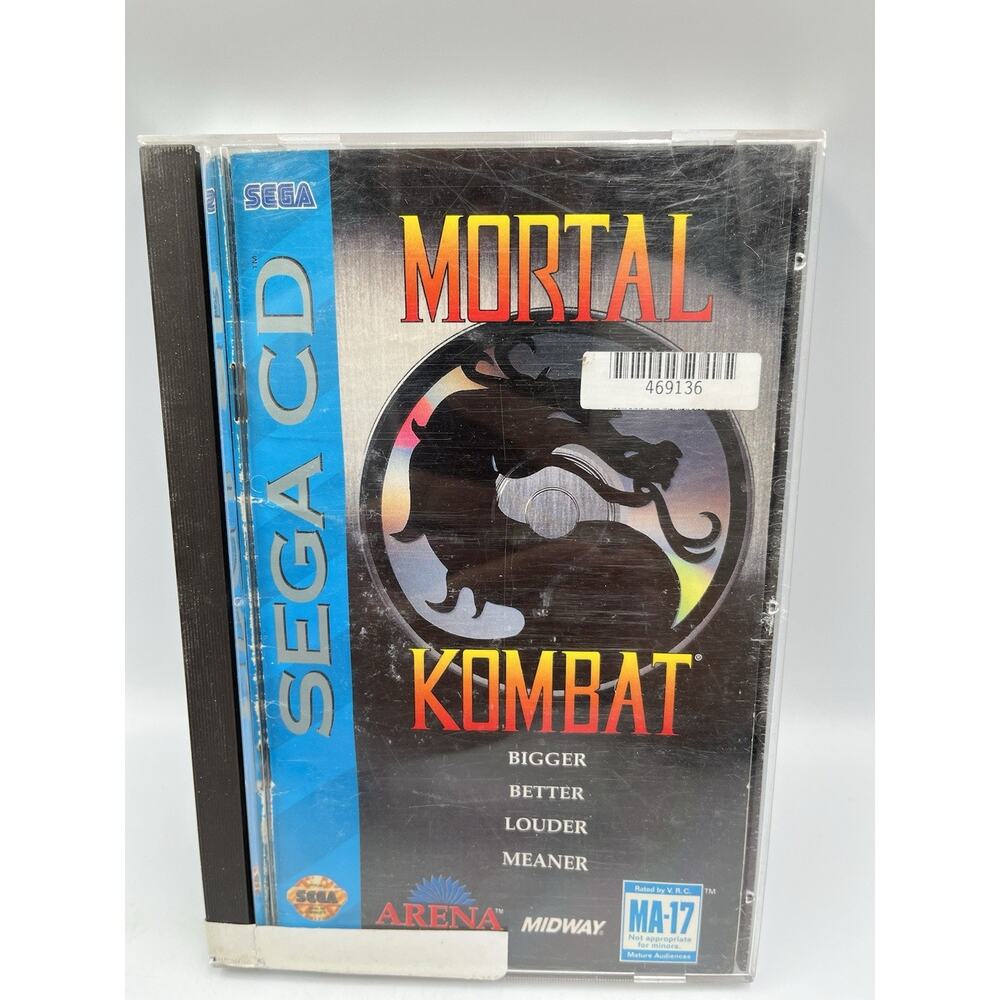 Mortal Kombat (Sega CD, 1993) Complete With Manual - Tested - Authentic